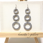 SALE！トリプルリングのピアス・イヤリング