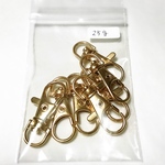 ◆送料無料◆25g 7個 ナスカン マットゴールド 金色 素材 金具