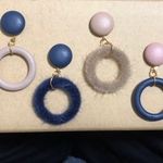 リングカボションピアス