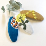 ミナペルホネンஐ 刺繍のパッチンピン 3点セット ⑅◡̈*キッズ&ベビー✦ฺプレゼントにも