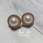 大粒パールピアス