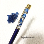 ハーバリウムボールペン✴︎ディープブルー