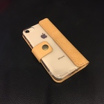 iPhone用 手帳型 本革製ケース タイプF-1【受注製作】