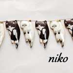 チャーム♬ぶらぶらねこ　２色８個