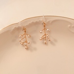 パールツリー小枝イヤリング ピアス