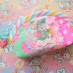 hana*ハンドメイド★レトロアニマルのミニミニポーチ♪バニー