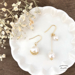 asymmetry pearl  pierce/earring
