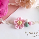 お食い初め 桜♡お花見団子ベビーヘアバンド