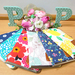 『K様ご注文品』まとめ上手★スリムながま口マルチケース　お薬手帳・母子手帳・通帳入れ【ポピー・シトラス】