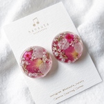 花たっぷり＊くすみレッド○25mm