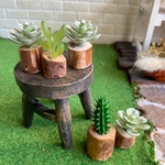 ミニチュア多肉植物　2つセット　ドールハウスインテリア