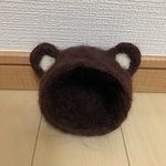  完売御礼！Ｌサイズリニューアル！ハムスターの寝床【ハムスターだってクマ】ダークブラウン