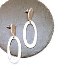 1ペア☆レア☆シルバープチシリーズメタルピアス インポートピアス 　ハンドメイド　アクリルストーン　ストーン アクリルパーツ　日本未入荷　レア　限定　激安