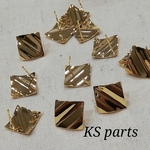 【再販】スクエアピアス　カン付