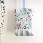 ブルー パリスイーツ♡ストライプ   上履き入れ