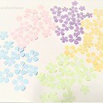 アルバム素材に☆クラフトパンチお花　90枚+葉っぱ10枚