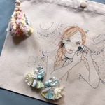 THANK YOU bag＊パレードタッセルピアス+サコッシュ【8】