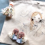 THANK YOU bag＊パレードタッセルピアス+サコッシュ【9】