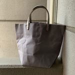 パラフィン帆布のトートバッグ  グレー系
