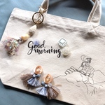THANK YOU bag＊パレードタッセルピアス+ミニトート【4】
