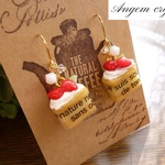 Angem CAFE☕～苺ミルフィーユピアス／Ａ