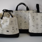 ★入園入学3点セット★うさぎ柄★レッスンバッグ・上履き袋・着替え袋