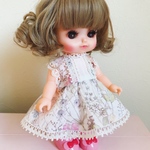 レミン ソラン メルちゃん はなちゃんのリバティプリントワンピース イルマ 服