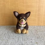 20130423sy様専用 ちびころ スムースコートチワワちゃん 羊毛フェルト
