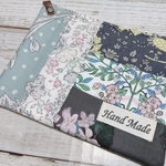 【sale】リバティパッチ＊カフェオレマット＊グレー