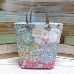 【sale】リバティパッチ＊トート型小物入れ＊ミックス