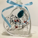 ハートのボトルのハーバリウム 