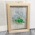 送料無料  ミンネ限定セール品！ 淡い水色の紫陽花　ナチュラルステンドグラス風