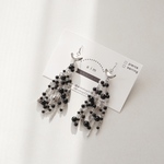 beads fringe pierce＆earring