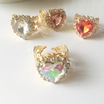 Heart bijou ring ❤︎ aurora