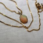 再販　　エチオピアオパール１０　（R)　All K14GFネックレス❀