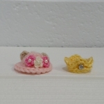 【春のセット】ピンク色のクマさん帽子セット