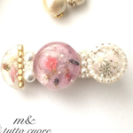 Flower gardenヘアクリップ(春色)レジン