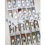 バレエ切り絵★おまとめセット★ステンドグラス風栞①②③④＆メッセージカード