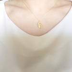 再々販♡ゴールドフェザーネックレス