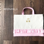 moshuna.y【再2】サクランボ  フリル レッスンバック 入園入学