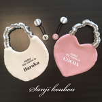 ママとお揃い お名前入りゴム式スタイ