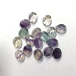 【10mm×8mm  8個】天然石蛍石   フローライト オーバル   アソート
