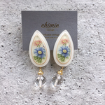 【SALE】【ラスト１点のみ】【 chimie vintage collection- 309 】ドイツヴィンテージイヤリング・樹脂ピアス