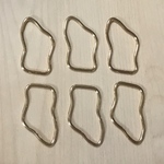 GOLD DESIGN RING HOOP PARTS