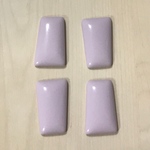 LIGHT PURPLE GEOMETRIC DESIGN CABOCHONS