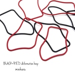 8pcs) BLACK×RED deformation hoop set