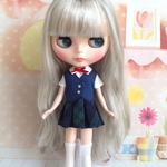  制服セット  グリーン  1/6ドール用