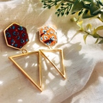 Psychedelic*Leopard(トライアングル)イヤリング/ピアス