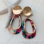 GOLD✯Marble ピアス