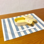 ブルーグレーストライプ☆ランチョンマット